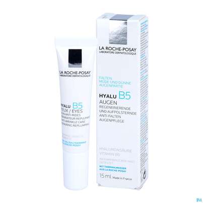 Sie sehen eine Packung La Roche Posay Augenpflege Hyalu B5 15ml, Produktbild: 04 La Roche Posay Augenpflege Hyalu B5 15ml, A-Nr.: 4933697 - 04