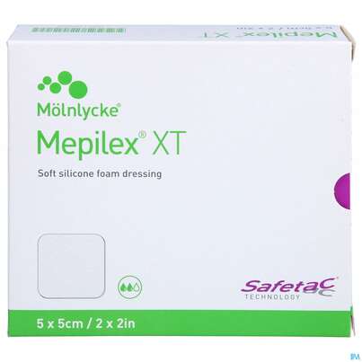 Wundverband Mepilex/xt Silikon 5x 5cm 5st, A-Nr.: 4401664 - 01