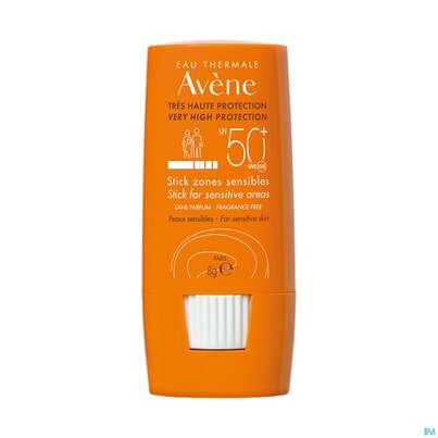 Sie sehen eine Packung Avène Sonnenstick Für Empfindliche Hautpartien Spf 50+ 8g, Produktbild: 03 Avène Sonnenstick Für Empfindliche Hautpartien Spf 50+ 8g, A-Nr.: 5212735 - 03