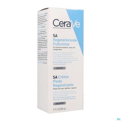 Sie sehen eine Packung Fuss Creme Cerave Regenierend 88ml, Produktbild: 08 Fuss Creme Cerave Regenierend 88ml, A-Nr.: 4801843 - 08