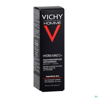 Sie sehen eine Packung Vichy Homme Hydra Mag C+ 50ml, Produktbild: 04 Vichy Homme Hydra Mag C+ 50ml, A-Nr.: 3828136 - 04
