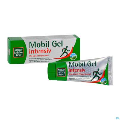 Sie sehen eine Packung Allgäuer Latschenkiefer Mobil Gel Intensiv 100ml, Produktbild: 02 Allgäuer Latschenkiefer Mobil Gel Intensiv 100ml, A-Nr.: 3832758 - 02