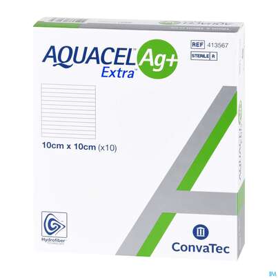 Wundauflagen Aquacel Ag+/extra +verstaerkungsfasern 10x 10cm 41356 10st, A-Nr.: 4262205 - 04