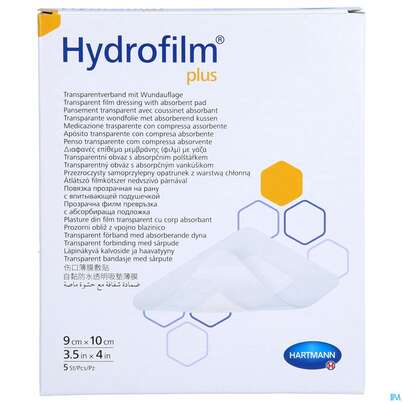 Wundverband Hydrofilm/plus 9x 10cm 5st, A-Nr.: 3697208 - 01