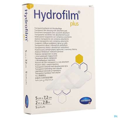 Wundverband Hydrofilm/plus 5x 7,2cm 5st, A-Nr.: 3697177 - 02