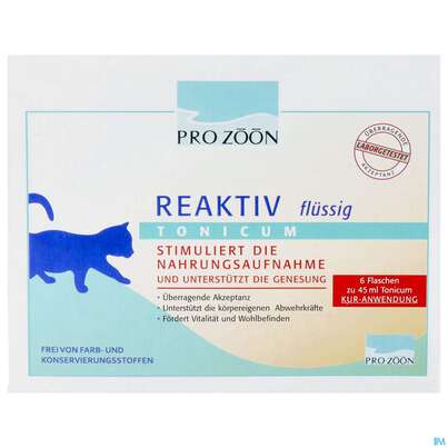 Veterinaerprodukte Reaktiv Tonicum Katze 45ml 6st, A-Nr.: 3595672 - 01