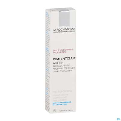 Sie sehen eine Packung La Roche Posay Gesichtspflege Anti-pigmentflecken Pigmentclar Augen 15ml, Produktbild: 01 La Roche Posay Gesichtspflege Anti-pigmentflecken Pigmentclar Augen 15ml, A-Nr.: 4164661 - 01