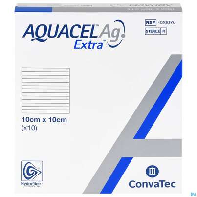 Convatec Aquacel Ag Extra 10x10 Cm, A-Nr.: 4145563 - 01