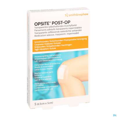 Wundverband Opsite Post-op 5x 6,5cm 5st, A-Nr.: 1713475 - 04