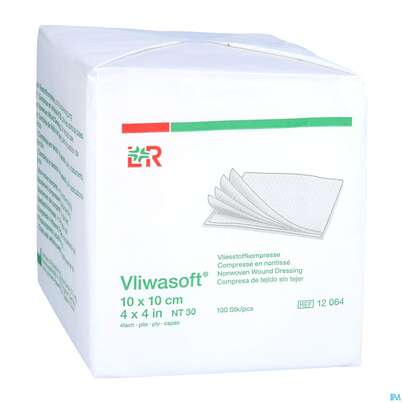 Vlieskompressen Vliwasoft 4fach/unsteril Lose 10x 10cm 100st, A-Nr.: 1017014 - 03