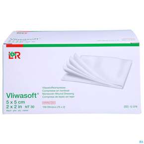 Vlieskompressen Vliwasoft 4fach Steril 5x 5cm 150st, A-Nr.: 1647933 - 01