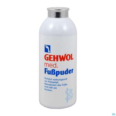 Sie sehen eine Packung Gehwol Med.fuss-puder Nr 64100 100g, Produktbild: 02 Gehwol Med.fuss-puder Nr 64100 100g, A-Nr.: 2755381 - 02