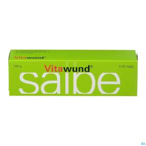 Sie sehen eine Packung Vitawund Salbe 100g, Produktbild: 01 Vitawund Salbe 100g, A-Nr.: 1256954 - 01