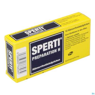 Sperti Preparation-h Haemorrhoidalsupp 12st, A-Nr.: 0766067 - 02