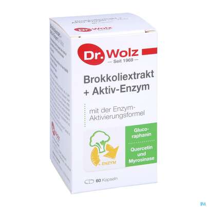 Sie sehen eine Packung Dr.wolz Brokkoliextrakt Kapseln +aktiv-enzym 60563 60st, Produktbild: 05 Dr.wolz Brokkoliextrakt Kapseln +aktiv-enzym 60563 60st, A-Nr.: 5133705 - 05