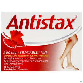 Antistax Filmtabl 360mg 90st, A-Nr.: 3546432 - 01