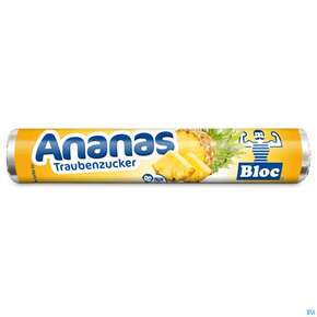 Bloc Traubenzucker Rollen Ananas 42g, A-Nr.: 2256293 - 01