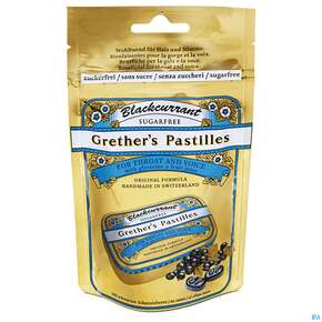 Grether&amp;#039;s Pastilles Blackcurrant Zuckerfrei 100g, A-Nr.: 2969745 - 01