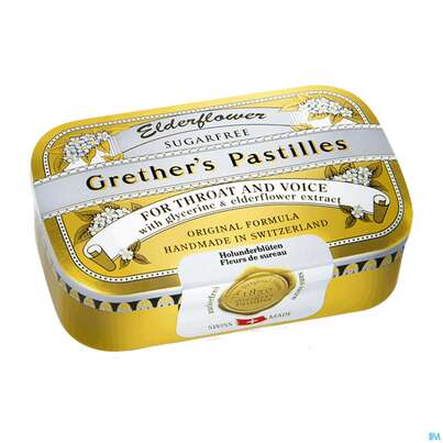 Grether&#039;s Pastilles Elderflower Zuckerfrei 110g, A-Nr.: 3619415 - 02