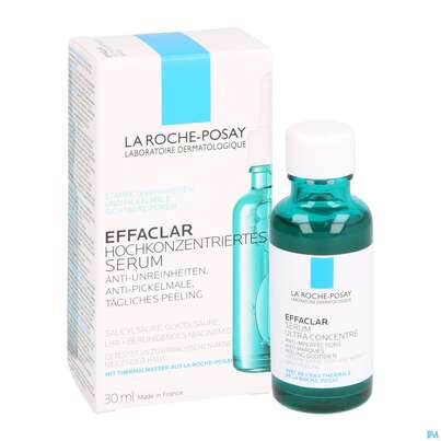 Sie sehen eine Packung La Roche Posay Gesichtspflege Effaclar Serum Hochkonzentriert 30ml, Produktbild: 05 La Roche Posay Gesichtspflege Effaclar Serum Hochkonzentriert 30ml, A-Nr.: 5342604 - 05