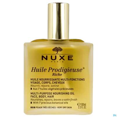 Sie sehen eine Packung Nuxe Huile Prodigieuse Riche 100ml, Produktbild: 01 Nuxe Huile Prodigieuse Riche 100ml, A-Nr.: 4630063 - 01