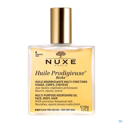 Sie sehen eine Packung Nuxe Huile Prodigieuse Riche 100ml, Produktbild: 02 Nuxe Huile Prodigieuse Riche 100ml, A-Nr.: 4630063 - 02