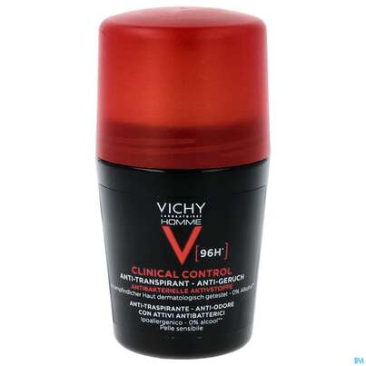 Vichy Homme Deodorant/roll-on 96h Antitranspirant Clinic 50ml, A-Nr.: 5571581 - 01