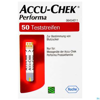 Diagnostika U.zubehoer Accu-chek -roche Diabetes Performa Glucose Str. 50st, A-Nr.: 3617505 - 01