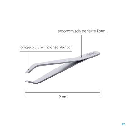 Pinzetten Canal Rostfrei/klauenform 9cm Satin 2078- 1st, A-Nr.: 4786003 - 02