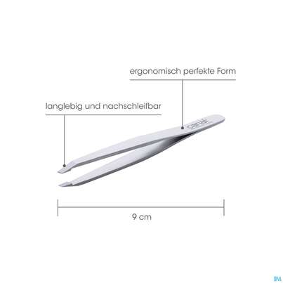 Pinzetten Canal Rostfrei Runde Spitze 9cm Satin 2077- 1st, A-Nr.: 4785995 - 02