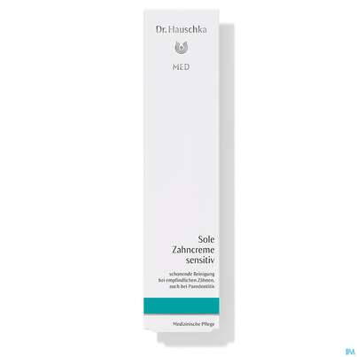 Sie sehen eine Packung Dr. Hauschka Sole Zahncreme Sensitiv 75ml, Produktbild: 02 Dr. Hauschka Sole Zahncreme Sensitiv 75ml, A-Nr.: 3412832 - 02
