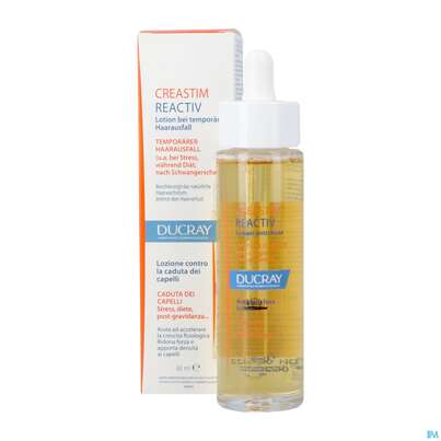 Sie sehen eine Packung Ducray Creastim Anti Haarausfall Intensivlotion Reactiv Neu 60ml, Produktbild: 19 Ducray Creastim Anti Haarausfall Intensivlotion Reactiv Neu 60ml, A-Nr.: 5693456 - 19