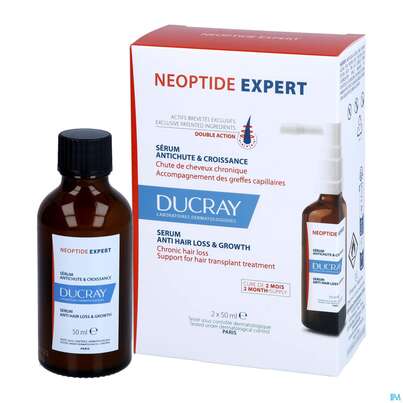 Sie sehen eine Packung Ducray Neoptide/expert Intensivpflege Bei Haarausfall 2x50m 100ml, Produktbild: 09 Ducray Neoptide/expert Intensivpflege Bei Haarausfall 2x50m 100ml, A-Nr.: 5688892 - 09