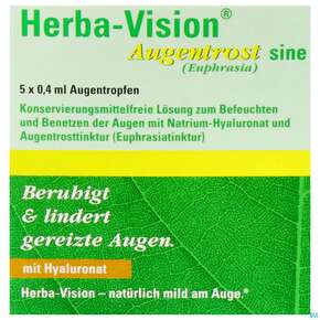 Augentropfen Herba-vision Augentrost/sine 0,4ml 5st, A-Nr.: 3833031 - 01