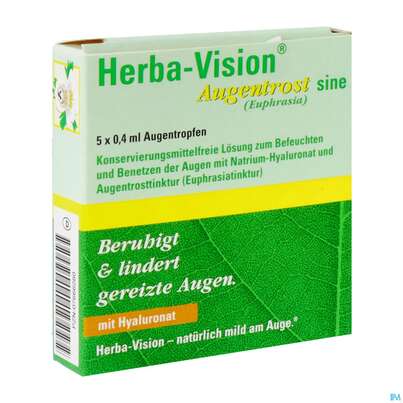 Augentropfen Herba-vision Augentrost/sine 0,4ml 5st, A-Nr.: 3833031 - 02