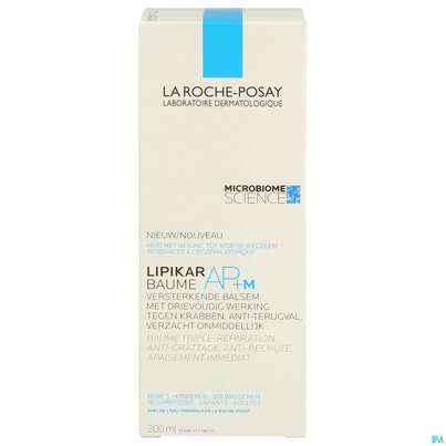 Sie sehen eine Packung La Roche Posay Koerperpflege Lipikar/neurodermitis Balsam Ap+m 200ml, Produktbild: 01 La Roche Posay Koerperpflege Lipikar/neurodermitis Balsam Ap+m 200ml, A-Nr.: 5342389 - 01