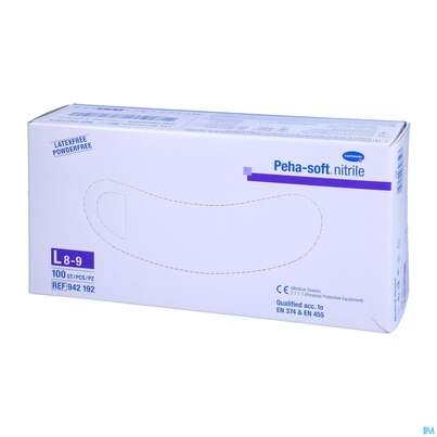 Untersuchungshandschuhe Peha/soft/puderfrei Nitrile Unsteril L 100st, A-Nr.: 3423385 - 02