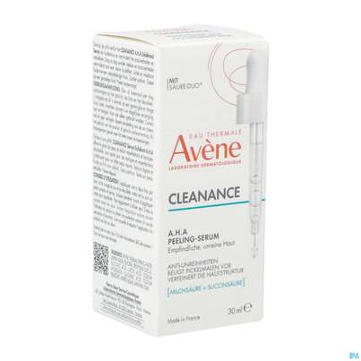 Sie sehen eine Packung Avene Cleanance A.h.a Serum 30ml, Produktbild: 04 Avene Cleanance A.h.a Serum 30ml, A-Nr.: 5799634 - 04
