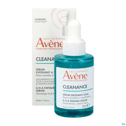 Sie sehen eine Packung Avene Cleanance A.h.a Serum 30ml, Produktbild: 06 Avene Cleanance A.h.a Serum 30ml, A-Nr.: 5799634 - 06