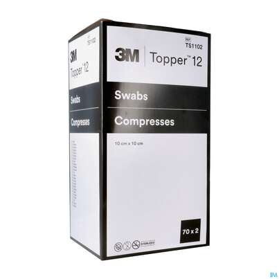 Kompressen Topper 12 Steril Ts1102 10x 10cm 70x2 140st, A-Nr.: 2198130 - 02