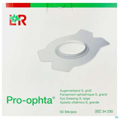 Augenpflaster Pro-ophta S Gross 78x114mm 50st, A-Nr.: 1753256 - 01