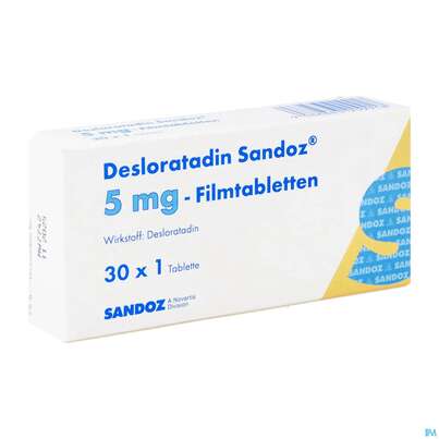 DESLORATADIN SAN FTBL 5MG 30ST, A-Nr.: 3909917 - 02