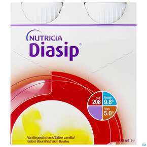 Diasip 200ml Vanille 4st, A-Nr.: 4299036 - 01