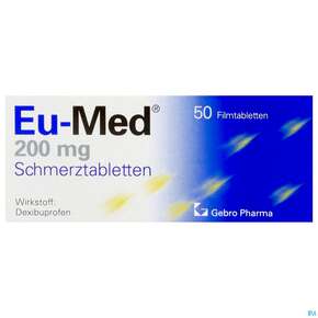 Eu-med Schmerztabl 200mg 50st, A-Nr.: 2442676 - 01