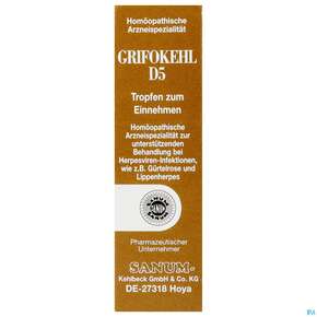 Grifokehl D 5 Tropfen 10ml, A-Nr.: 2403618 - 01