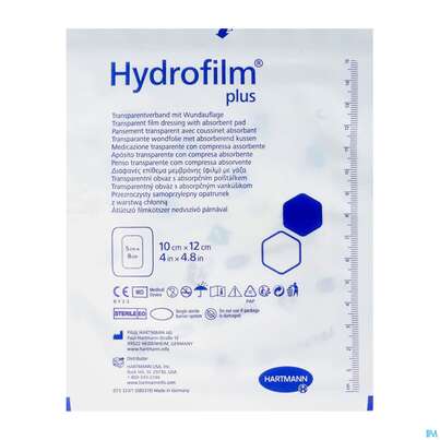 Wundverband Hydrofilm/plus 10x 12cm 1st, A-Nr.: 4261849 - 02