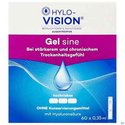 Augentropfen Hylo-vision Sine Gel 0,35ml 60st, A-Nr.: 3829578 - 01