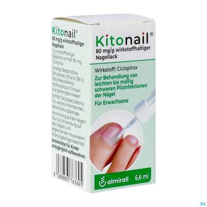 Kitonail Wirkstoffhaltiger Nagellack 80mg/g 6,6ml, A-Nr.: 3763690 - 02