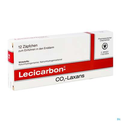 Lecicarbon Zaepfchen 12st, A-Nr.: 0031302 - 02