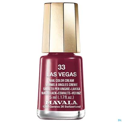 Sie sehen eine Packung Mavala Nagellacke 33 Las Vegas 5ml, Produktbild: 01 Mavala Nagellacke 33 Las Vegas 5ml, A-Nr.: 3652358 - 01